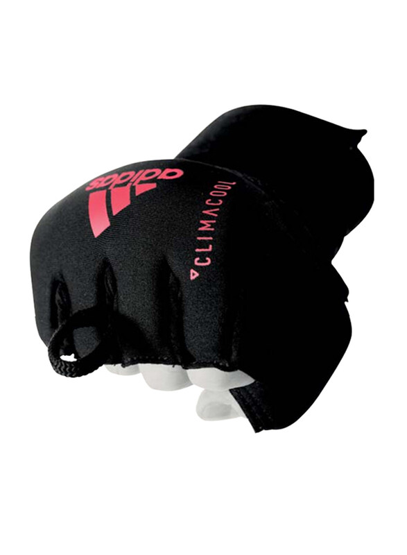 

Adidas Small/Medium Speed Quick Hand Wrap Gloves, Black/Solar Red