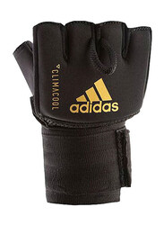 Adidas Large/Extra Large Speed Quick Hand Wrap Gloves, Black/Gold