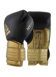 Adidas 10-oz Hybrid 300 Boxing Gloves, Black/Gold
