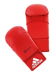 Adidas Medium WKF Karate Mitt without Thumb, Red