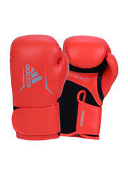 Adidas 8-oz Speed 100 Boxing Gloves, Solar Red/Black/Silver
