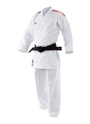 Adidas 200cm Stripes Karate Uniform without Belt, K0, White/Red