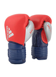 Adidas 14-oz Hybrid 300 Boxing Gloves, Red/Ink