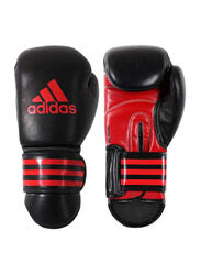 Adidas 10-oz Kpower300 Kick Boxing Gloves, Black/Red