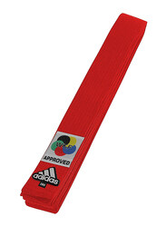 Adidas 280cm WKF Elite Karate Belt, ADIB242K, Red