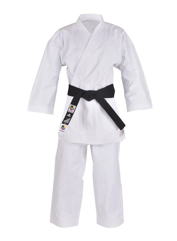 

Adidas 130cm Kigai European Cut Karate Uniform without Belt, K888E, White