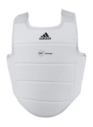 Adidas Junior WKF Body Protector, White/Black Logo