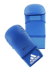 Adidas Extra Small WKF Karate Mitt without Thumb, Blue