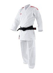 Adidas 155cm Stripes Karate Uniform without Belt, K0, White/Red