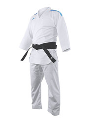 Adidas 175cm Stripes Karate Uniform without Belt, K0, White/Blue