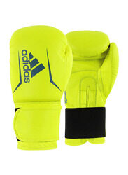 Adidas 14-oz Speed 50 Boxing Gloves, Solar Yellow/Dark Blue