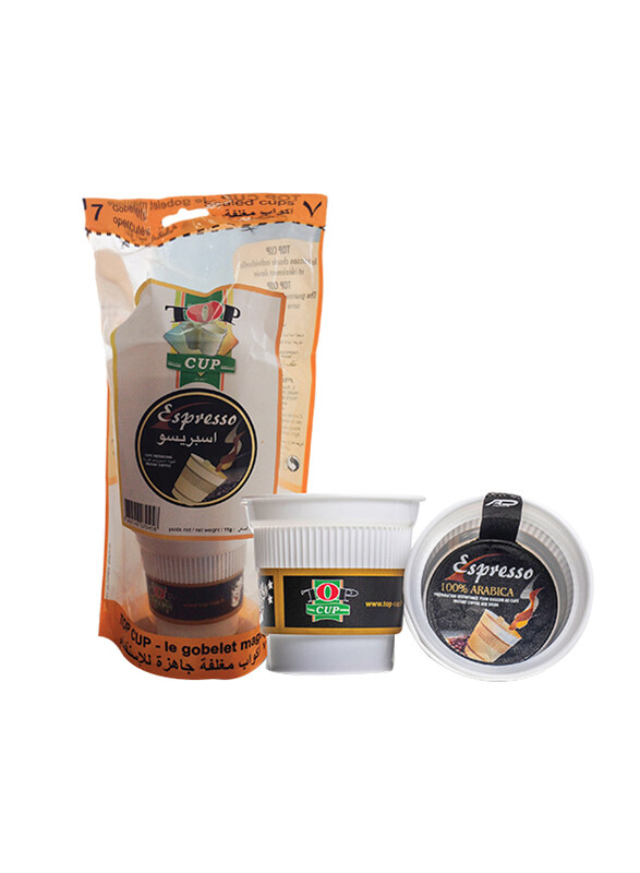 

Top Cup Espresso Black Roasted Coffee, 7 Cups