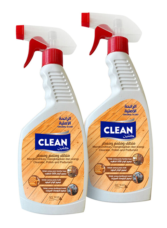 

My Way 3-in-1 Polish Wood and Leather Cleaner, 2 x 500ml