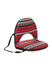 Picnic Camping Garden Folding Beach Chair Sitting Cushion, Multicolour