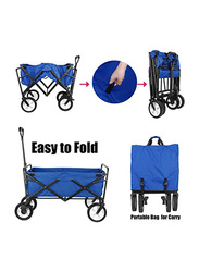 Foldable Heavy Duty Foldable Outdoor Cart, Blue