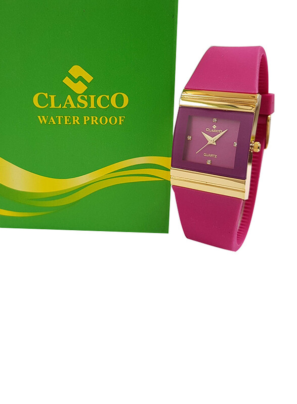 

Generic Clasico Analog Quartz Watch for Women, Waterproof, Maroon