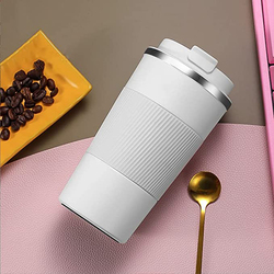 510ml Double Wall Stainless Steel Vacuum Insulated Travel Mug, White