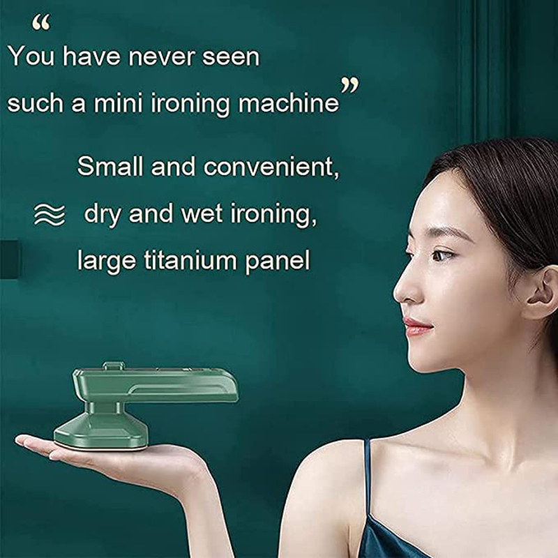 Gnafilniq Professional Portable Handheld Garment Steam Iron for Clothes, 33W, Green