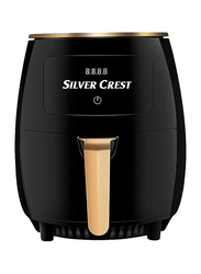 Silver Crest 6L Electric Air Fryer with 100 Recipes Cookbook, Black