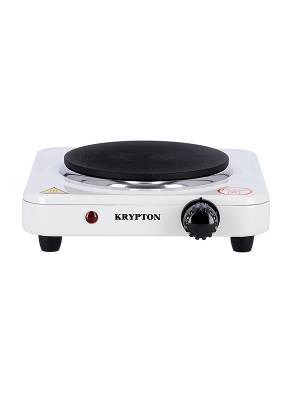 

Krypton Single Burner Hot Plate, 1000W, KNHP5305, White