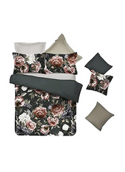 3-Piece 3D Printed Quilt Cover Bedding Set, 1 Duvet Cover + 2 Pillow Covers, Multicolour