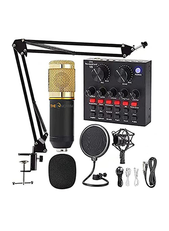 

Unbranded The Mohrim BM-800 Condenser Microphone Bundle Kit, Black