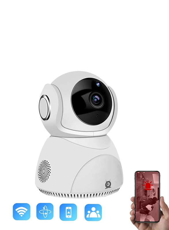 Smart Wi-Fi Wireless Network Camera, White