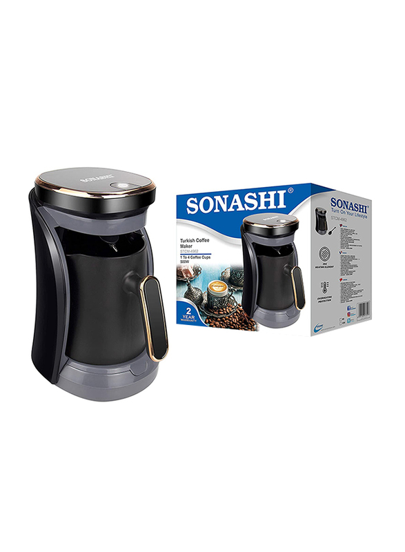 Sonashi Turkish Coffee Machine, 500W, STCM-4962, Gold/Black