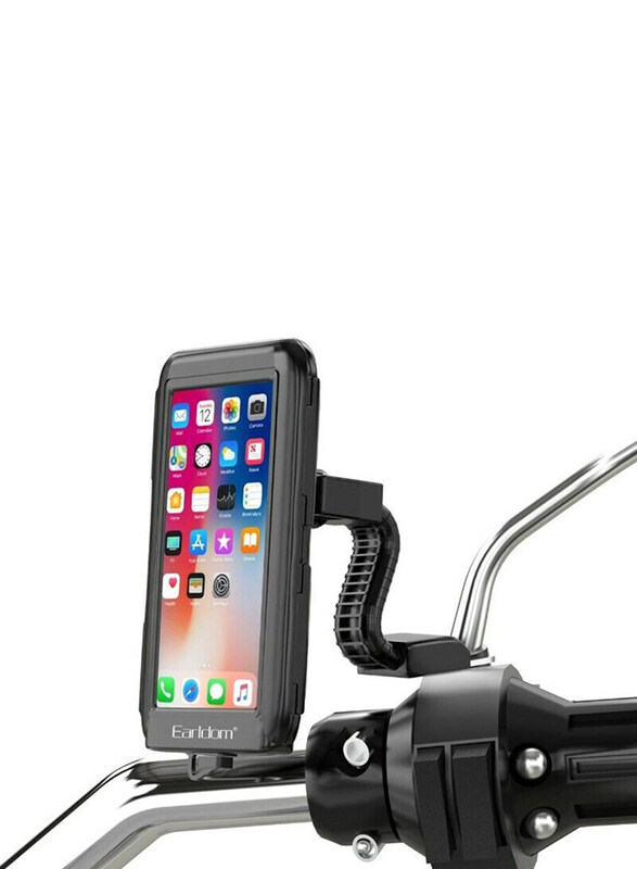 

Earldom Motorcycle Waterproof Bracket Phone Stand, Black