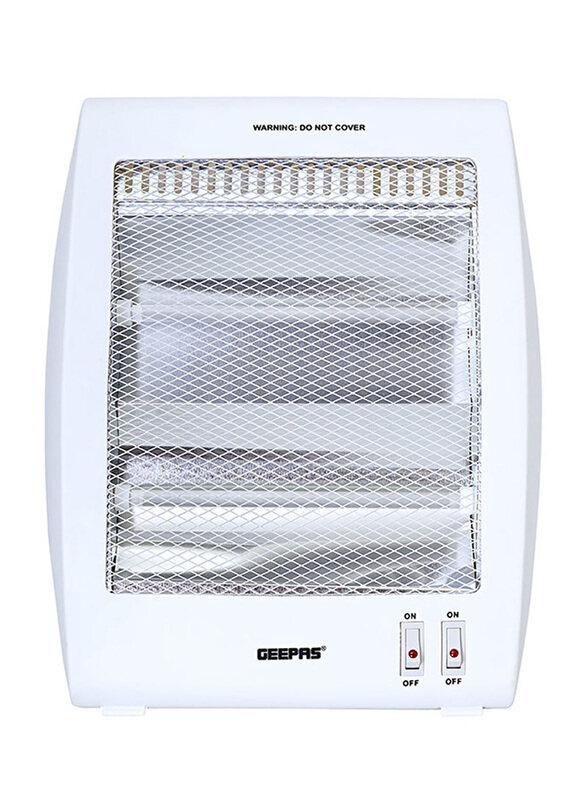 

Geepas Quartz Heater, 800W, GQH9106, White