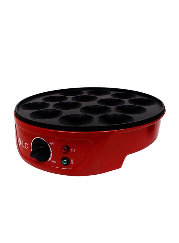 

DLC ABS 14 Eye Mini Pancake Maker, 750W, Red/Black