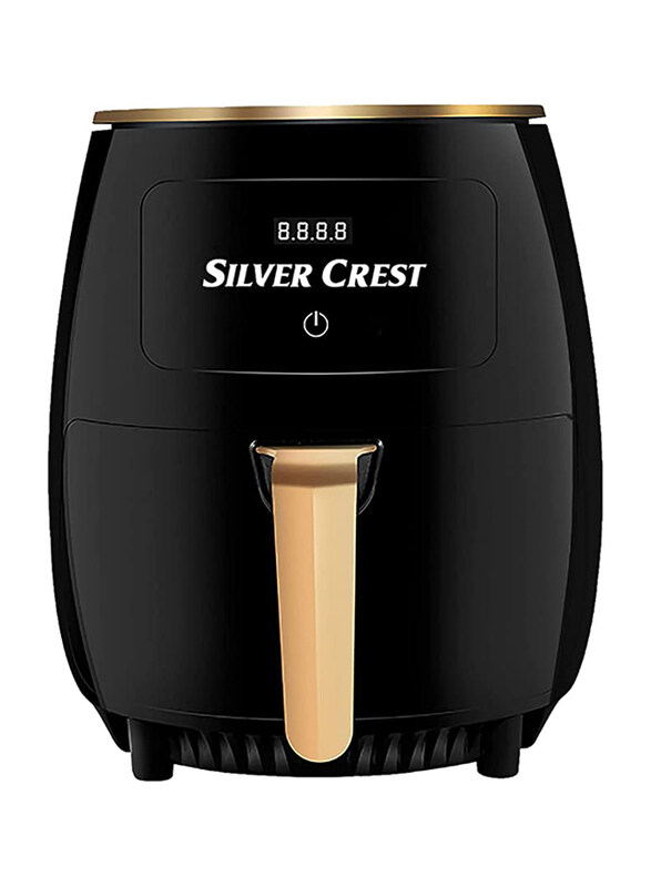 

Silver Crest 6L Electric Air Fryer with 100 Recipes Cookbook, Black