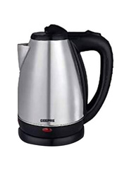 Geepas 1.8L Stainless Steel Electric Kettle, 1500W, GK5466, Silver/Black