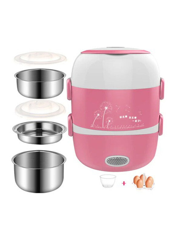 

Generic Electric Lunch Box for Fresh Hot Food, Pink/White