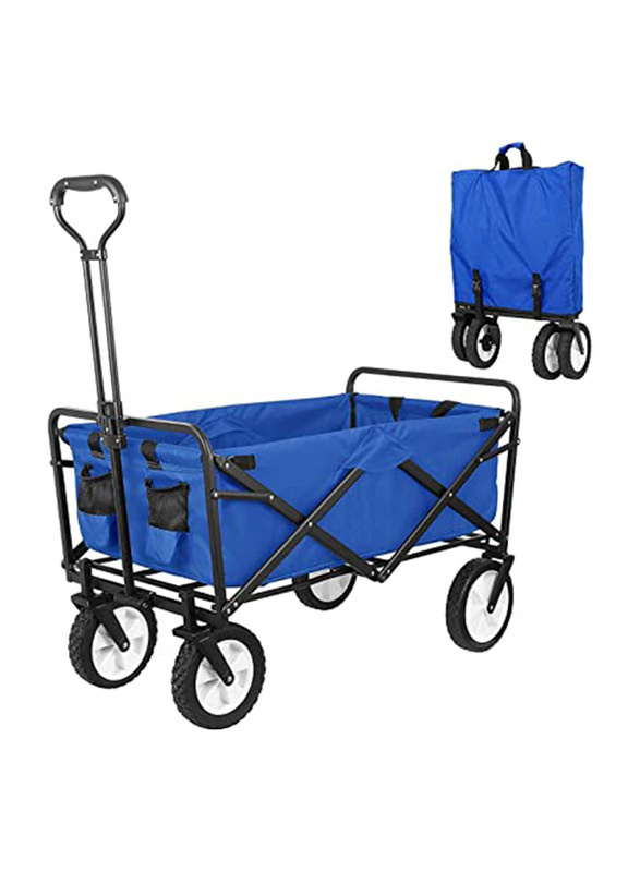 Foldable Heavy Duty Foldable Outdoor Cart, Blue