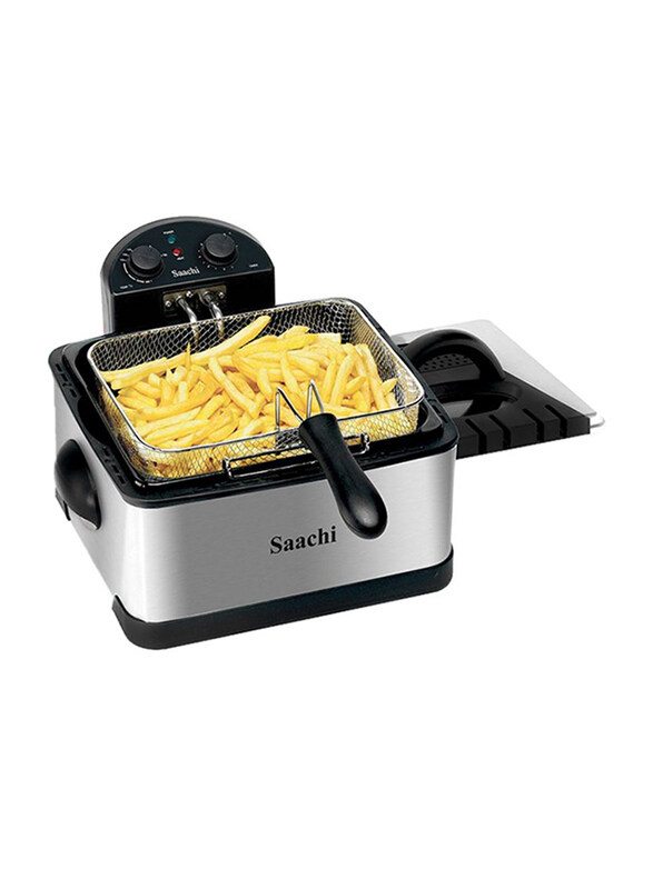 

Saachi 4L Deep Fryer, 2000W, NL-DF-4762-ST, Silver/Black