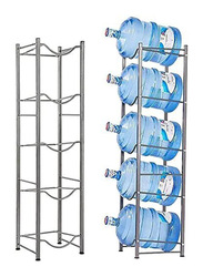 5-Tier Water Bottle Storage Shelves Organizer Rack, Silver