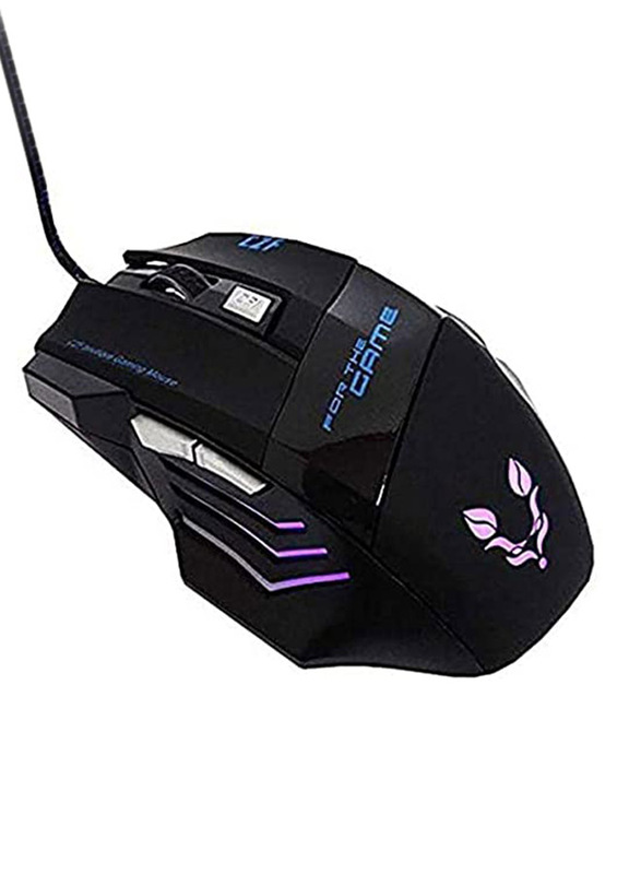 Tinji TJ-8 USB Optical Gaming Mouse, Black