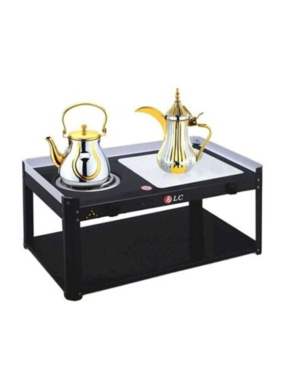 

DLC Electric Coffee and Tea Heater, 1250W, Silver/Gold