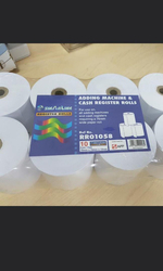 Sinarline Adding Machine Printer Paper Roll, 7.6 x 7 x 1.2cm, White