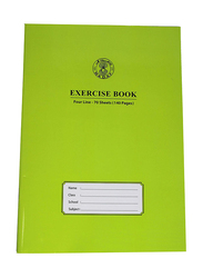 Sadaf Four Line Exercise Book, 70 Sheets, 140 Pages, A4 Size, Green