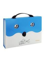 Sadaf Button File, A4 Size, SDF-0665, White/Blue