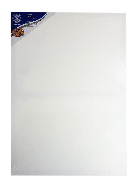 Sadaf Canvas Board, 280GSM, 18 x 24cm, White