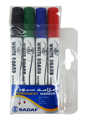 Sadaf Bullet Tip Permanent Marker, 2mm, 4 Pieces, Multicolour
