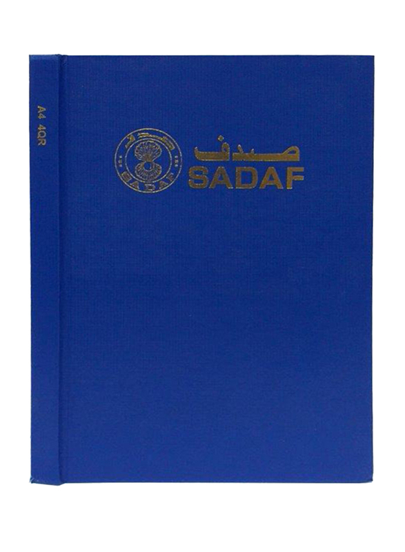 Sadaf Malaysia Register Book, 4QR, FS Size, Blue