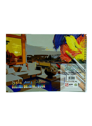 Sinarline Spiral Colour Drawing Book, 20 Sheets, 120 GSM, A4 Size, Multicolour