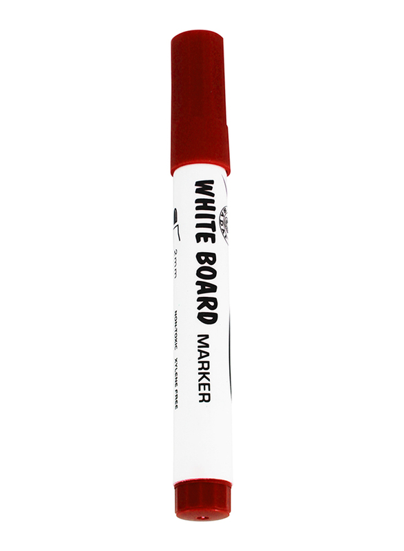 Sadaf Chisel Tip White Board Marker, 5mm, Red