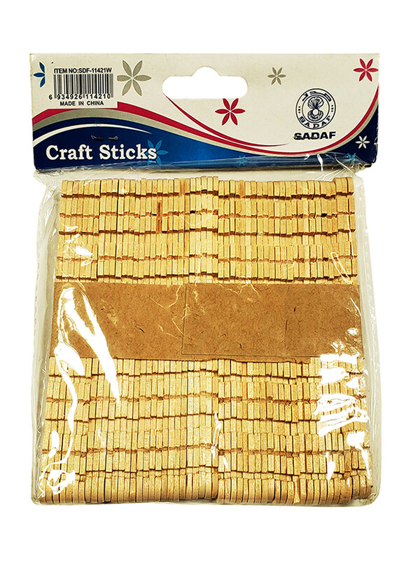 

Sadaf Craft Sticks, 11.4cm x 1cm x 2mm, PD-40, Brown