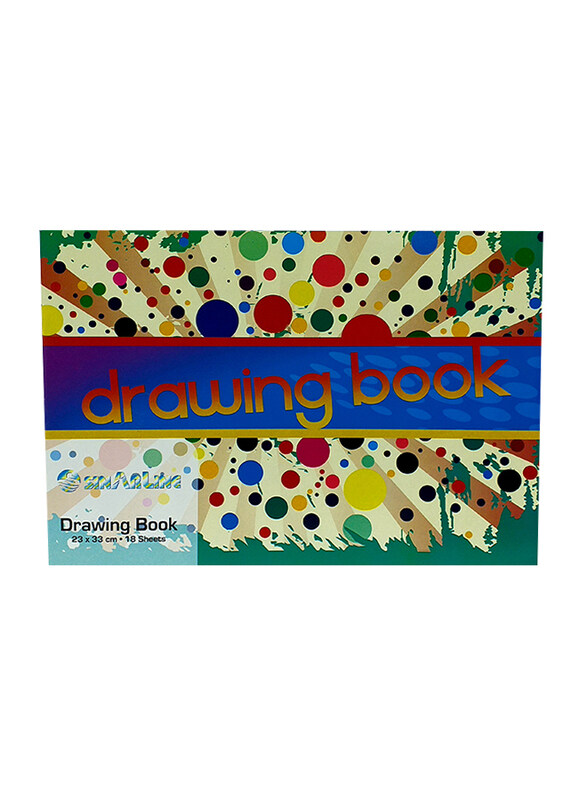 

Sinarline Drawing Book, 18 Sheets, 22 x 33cm, Multicolour