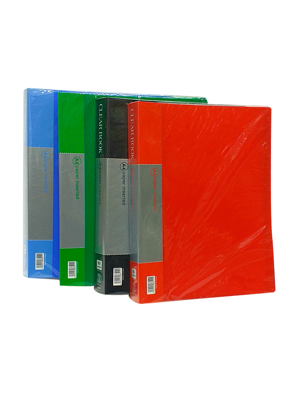 Sadaf 60 Pocket Display Book, A4 Size, SDF60, Assorted Colour